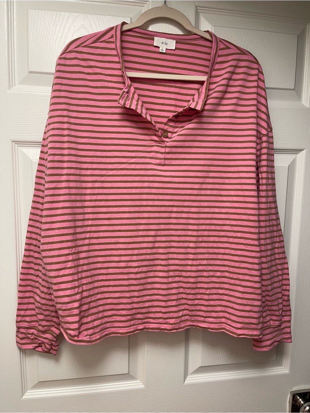 Stripe long sleeve and short set